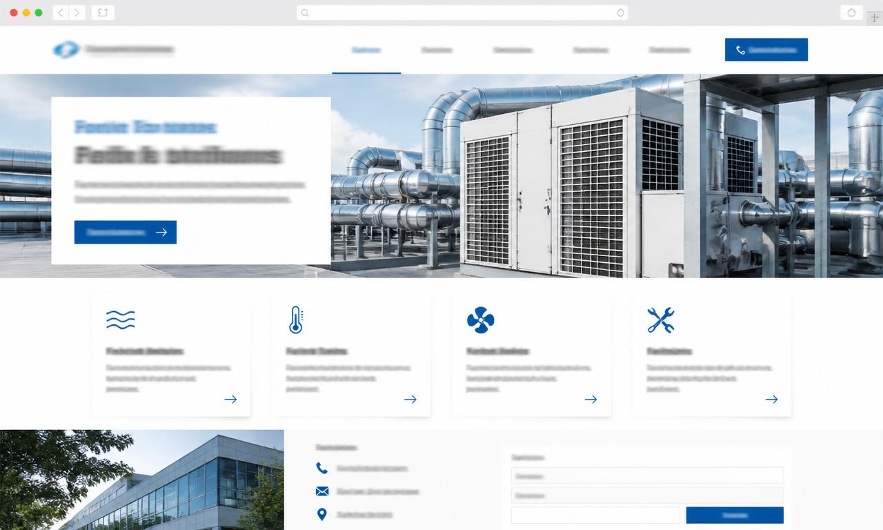 Beispiel Website Gebäudetechnik